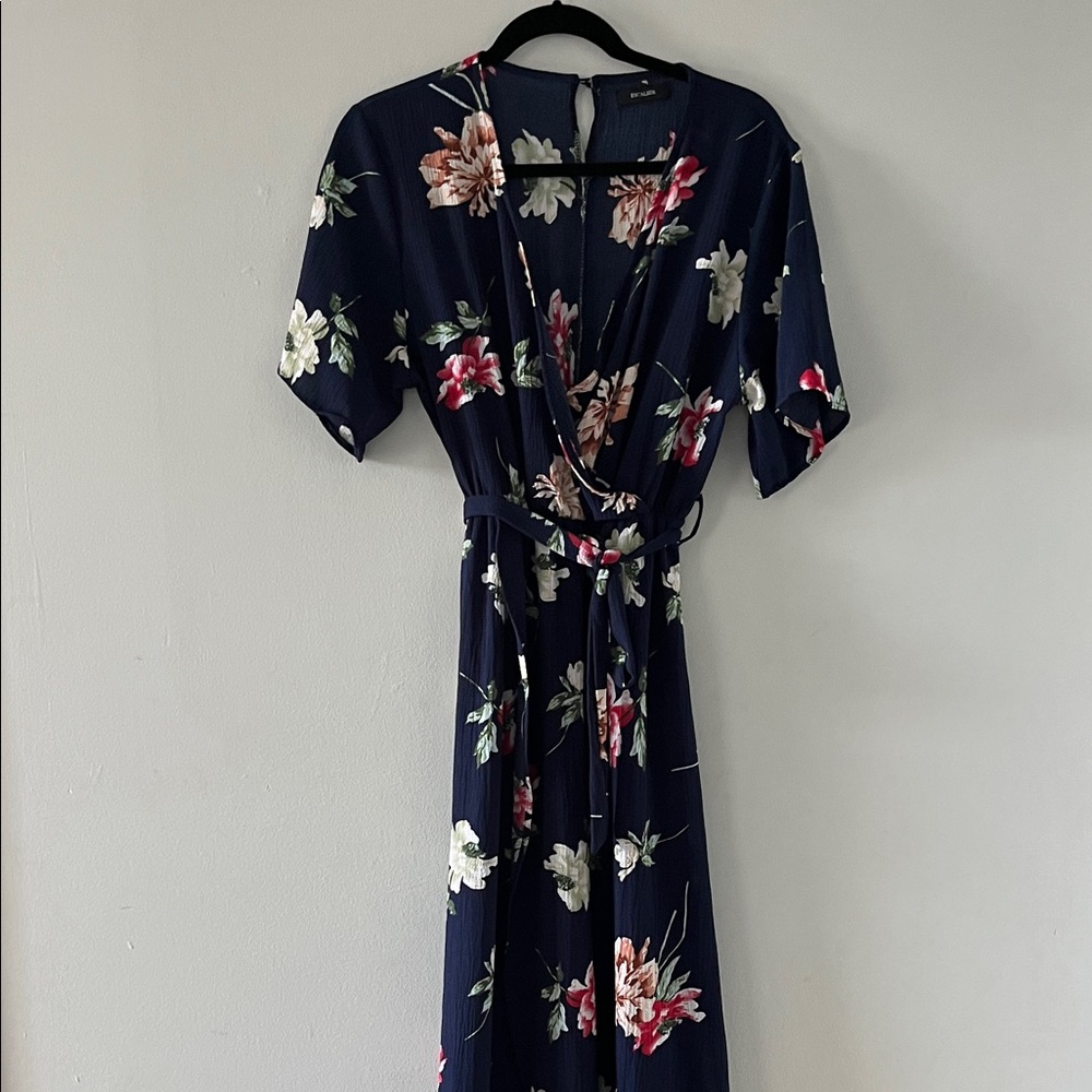 Escalier | Floral Navy Wrap Dress